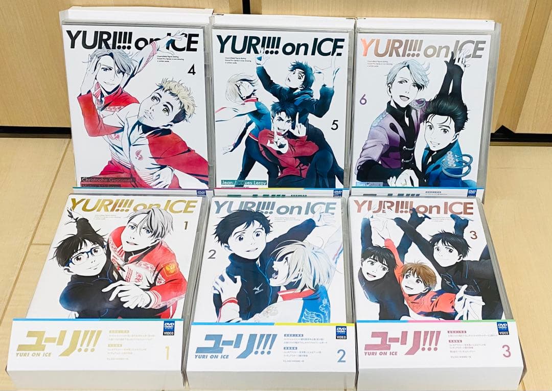 【初回特典付】 ユーリ!!! on ICE DVD 全6巻セット
