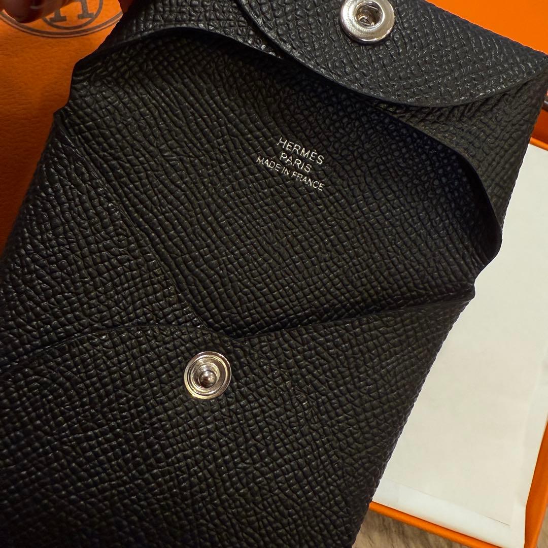 エルメス　バスティア　ケース　新品未使用　ノワール　W刻印