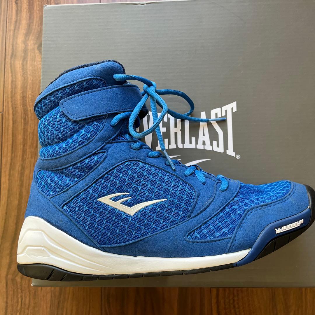 【最終値下げ】EVERLAST ボクシングシューズ　27㎝　美品　青