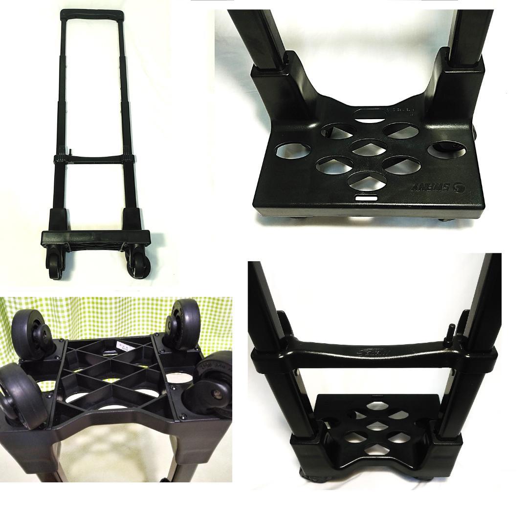 美品 SWANY スワニー　エナメル 小型キャリーケース　黒　送料込　即使用可