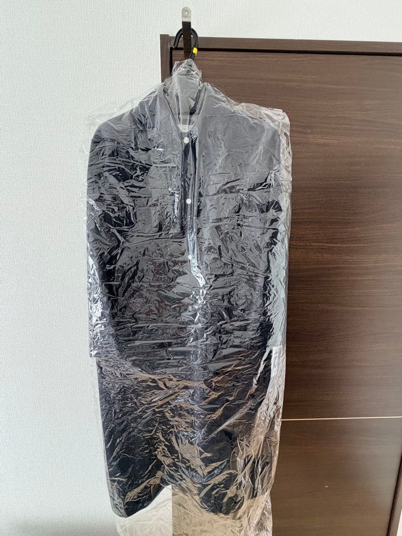 yori メルトンウールロングコート ネイビー 36