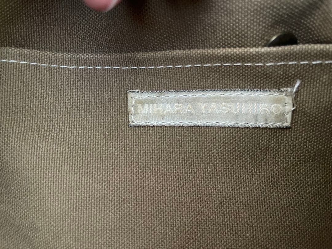 【希少】MIHARA YASUHIRO キャンバス×レザー バッグ