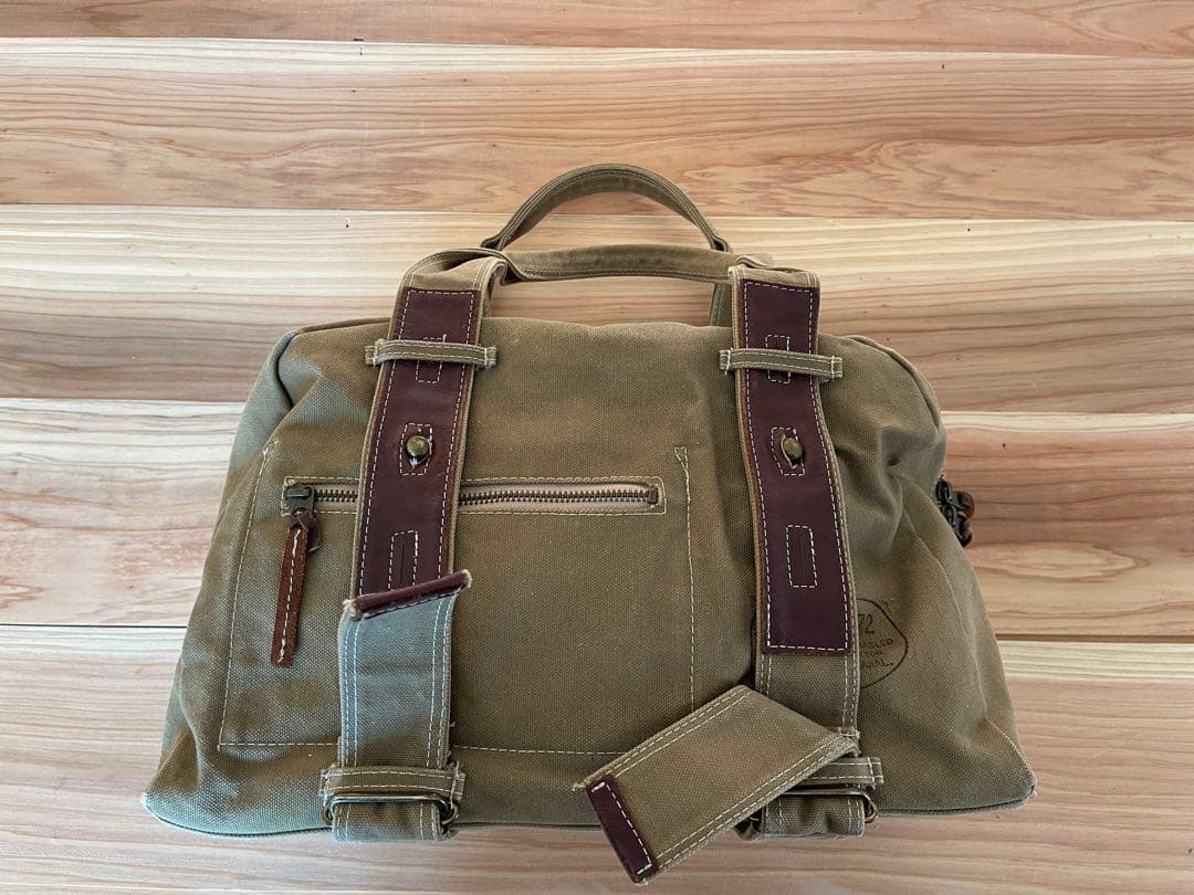 【希少】MIHARA YASUHIRO キャンバス×レザー バッグ