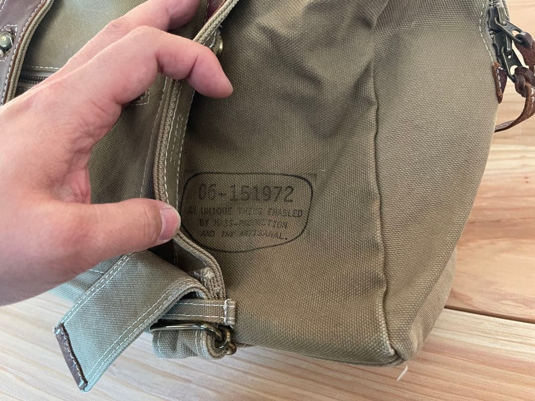 【希少】MIHARA YASUHIRO キャンバス×レザー バッグ