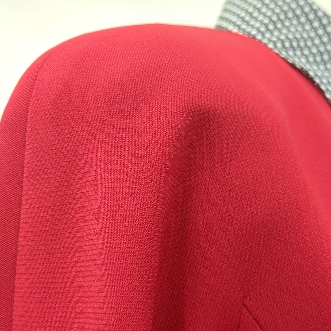 ディオール マドモアゼル ひざ丈 ワンピース レッド Dior Mサイズ