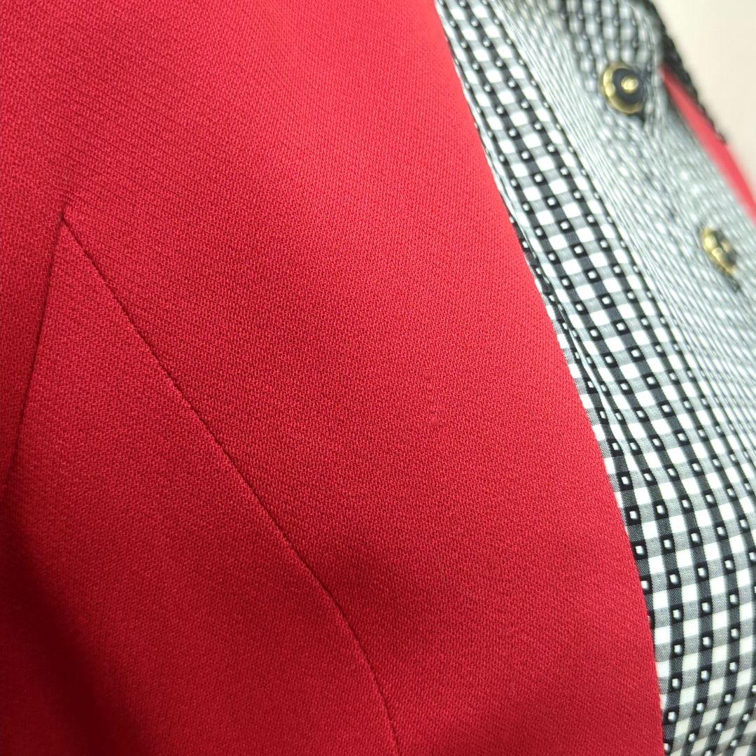 ディオール マドモアゼル ひざ丈 ワンピース レッド Dior Mサイズ