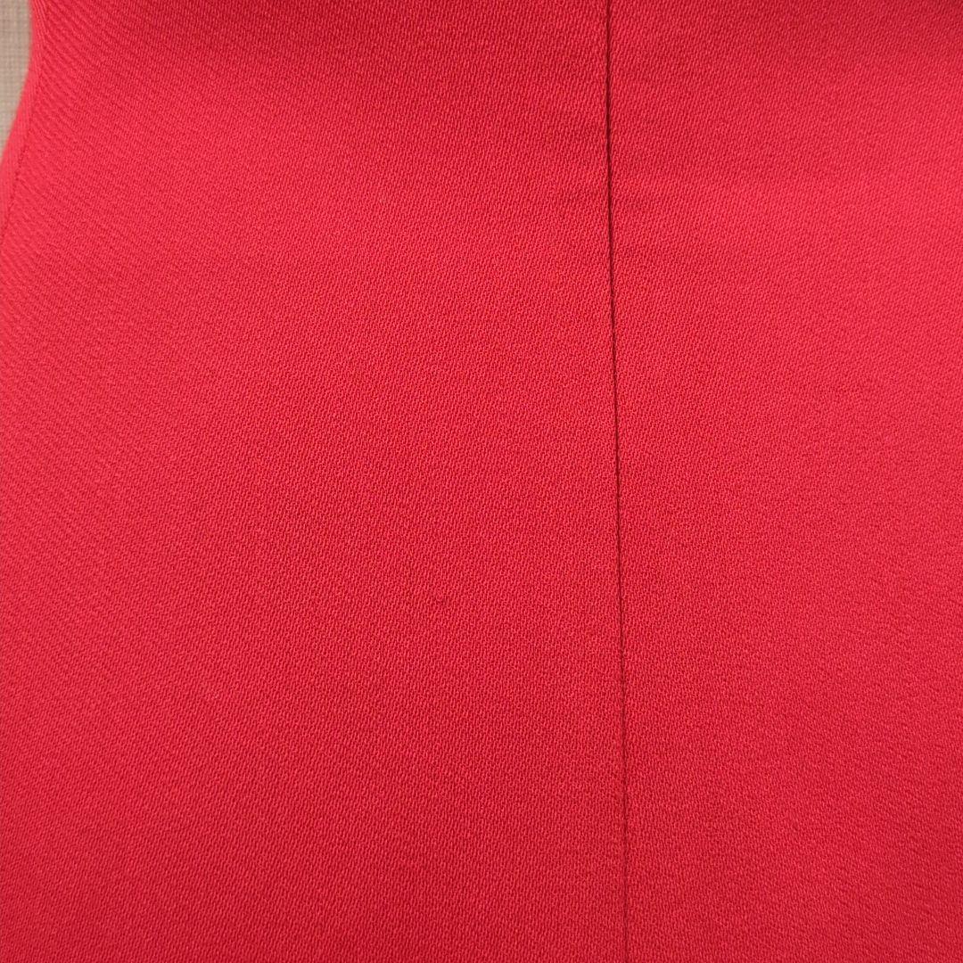 ディオール マドモアゼル ひざ丈 ワンピース レッド Dior Mサイズ