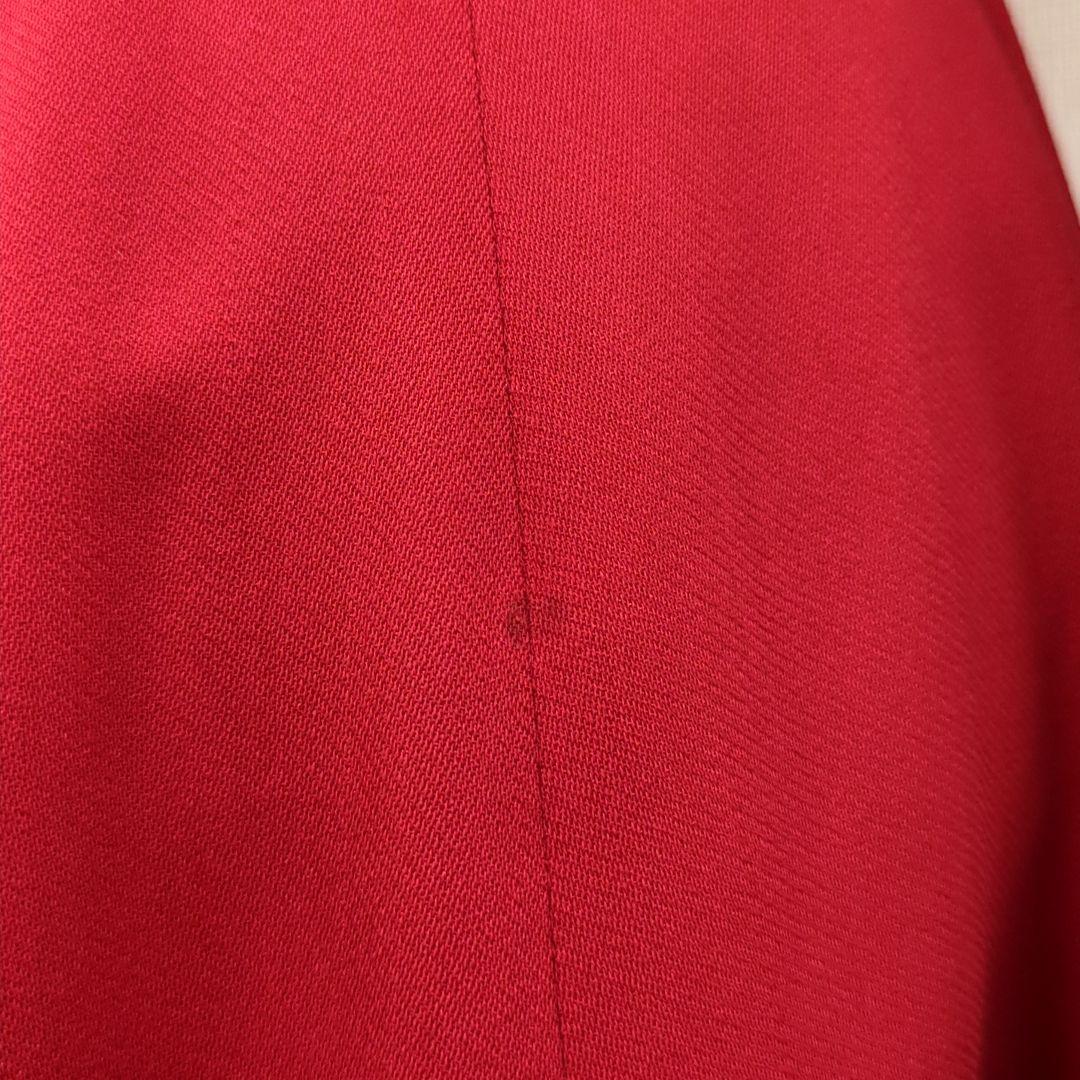 ディオール マドモアゼル ひざ丈 ワンピース レッド Dior Mサイズ