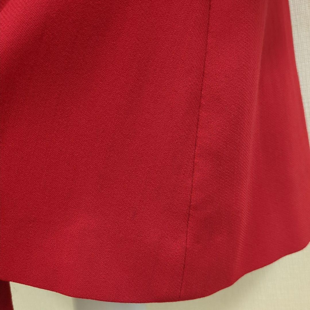 ディオール マドモアゼル ひざ丈 ワンピース レッド Dior Mサイズ