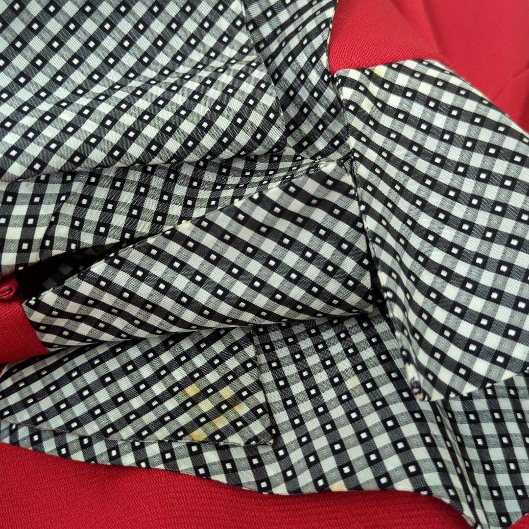 ディオール マドモアゼル ひざ丈 ワンピース レッド Dior Mサイズ