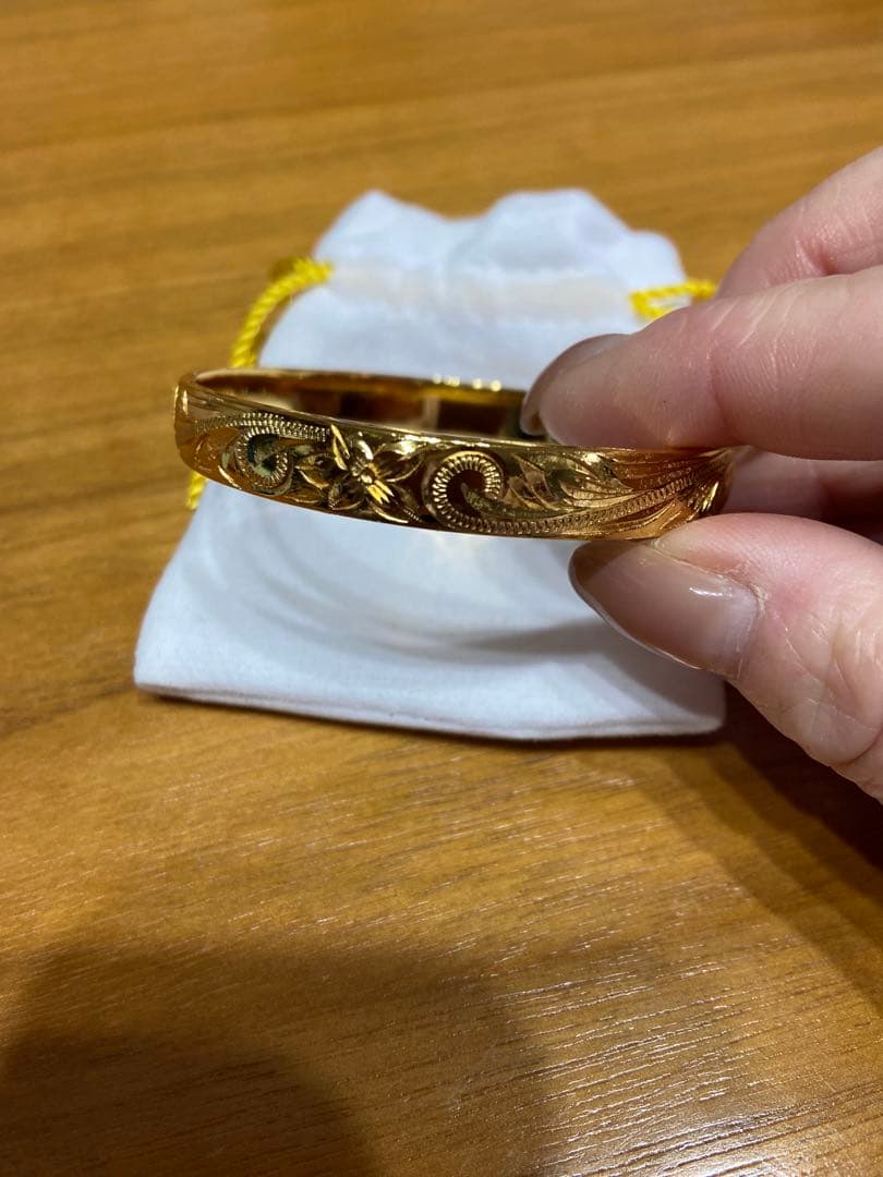 ハワイアンジュエリーバングル　K14コーティング