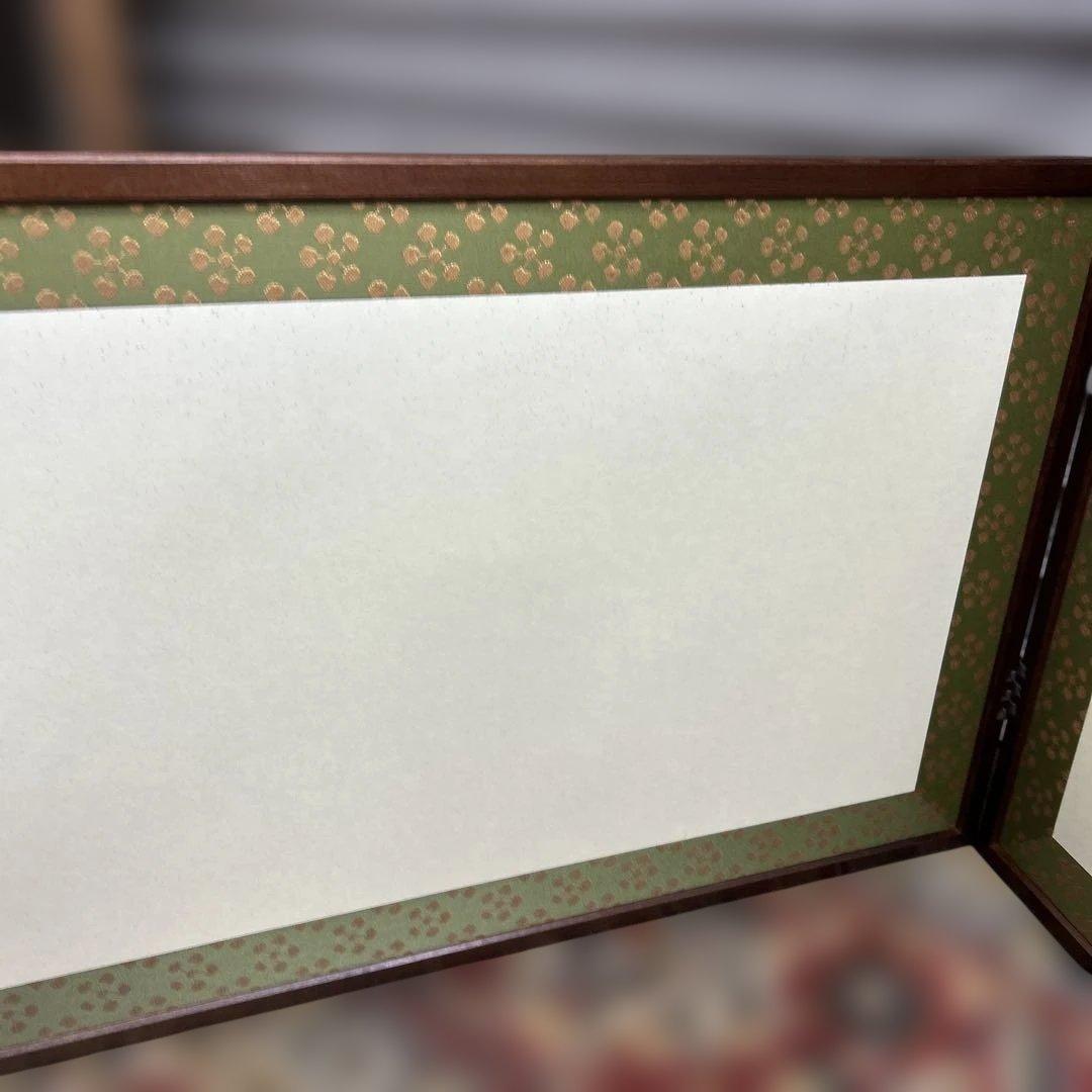 8*8様 茶道具 溜塗 利休梅 風炉先屏風 裏チラシ 両面使い 上透かし