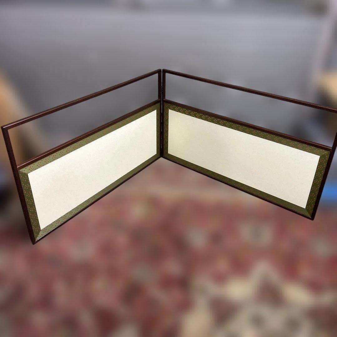 8*8様 茶道具 溜塗 利休梅 風炉先屏風 裏チラシ 両面使い 上透かし