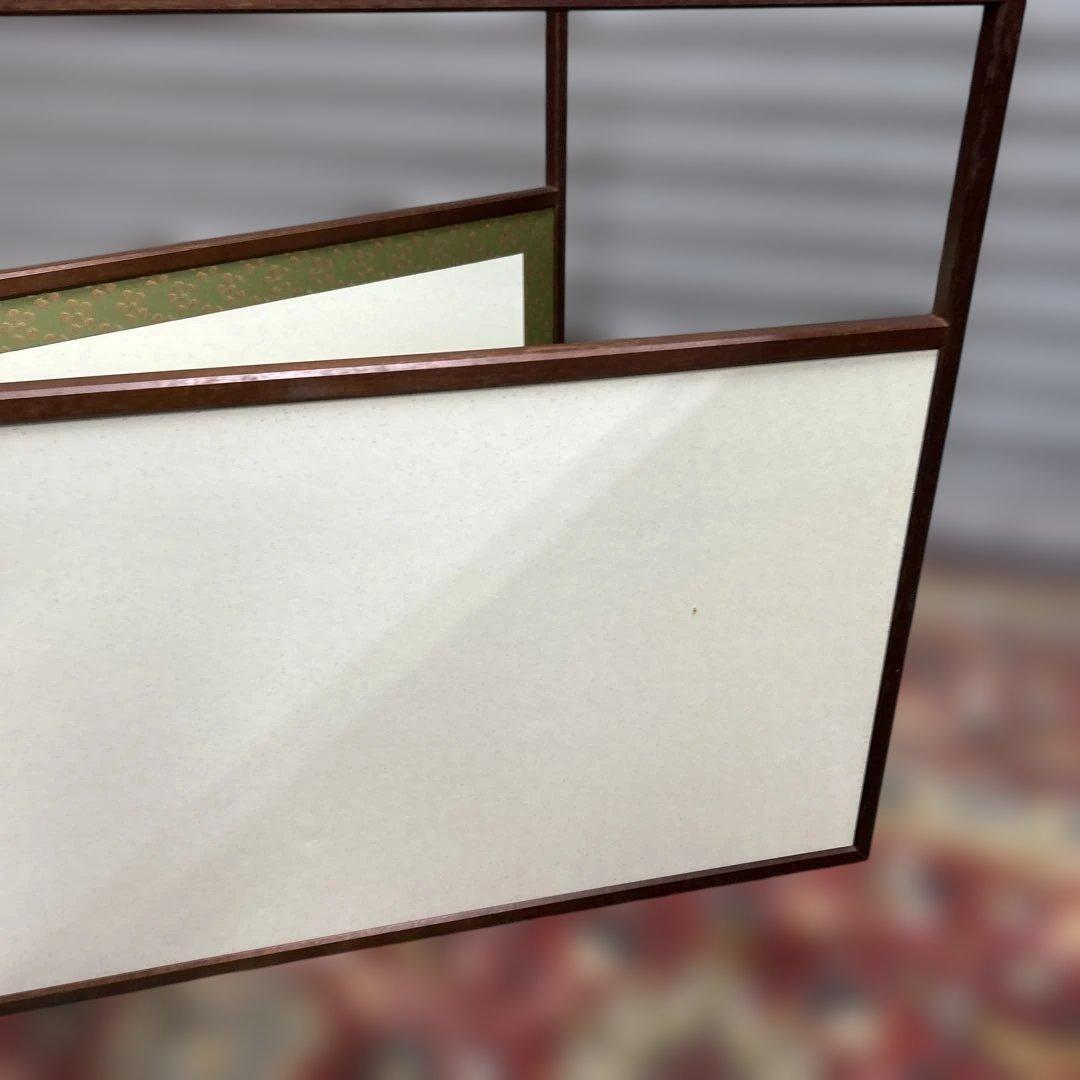 8*8様 茶道具 溜塗 利休梅 風炉先屏風 裏チラシ 両面使い 上透かし