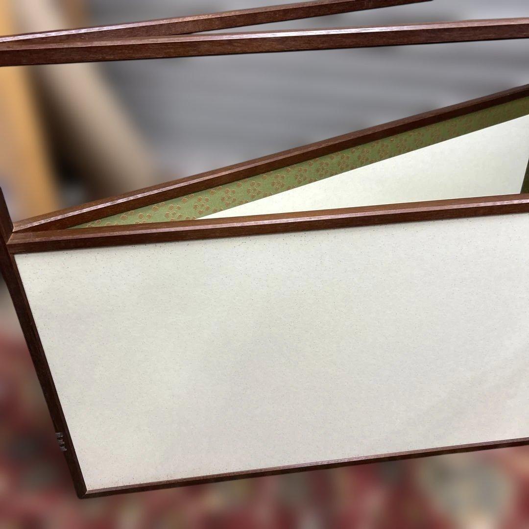 8*8様 茶道具 溜塗 利休梅 風炉先屏風 裏チラシ 両面使い 上透かし