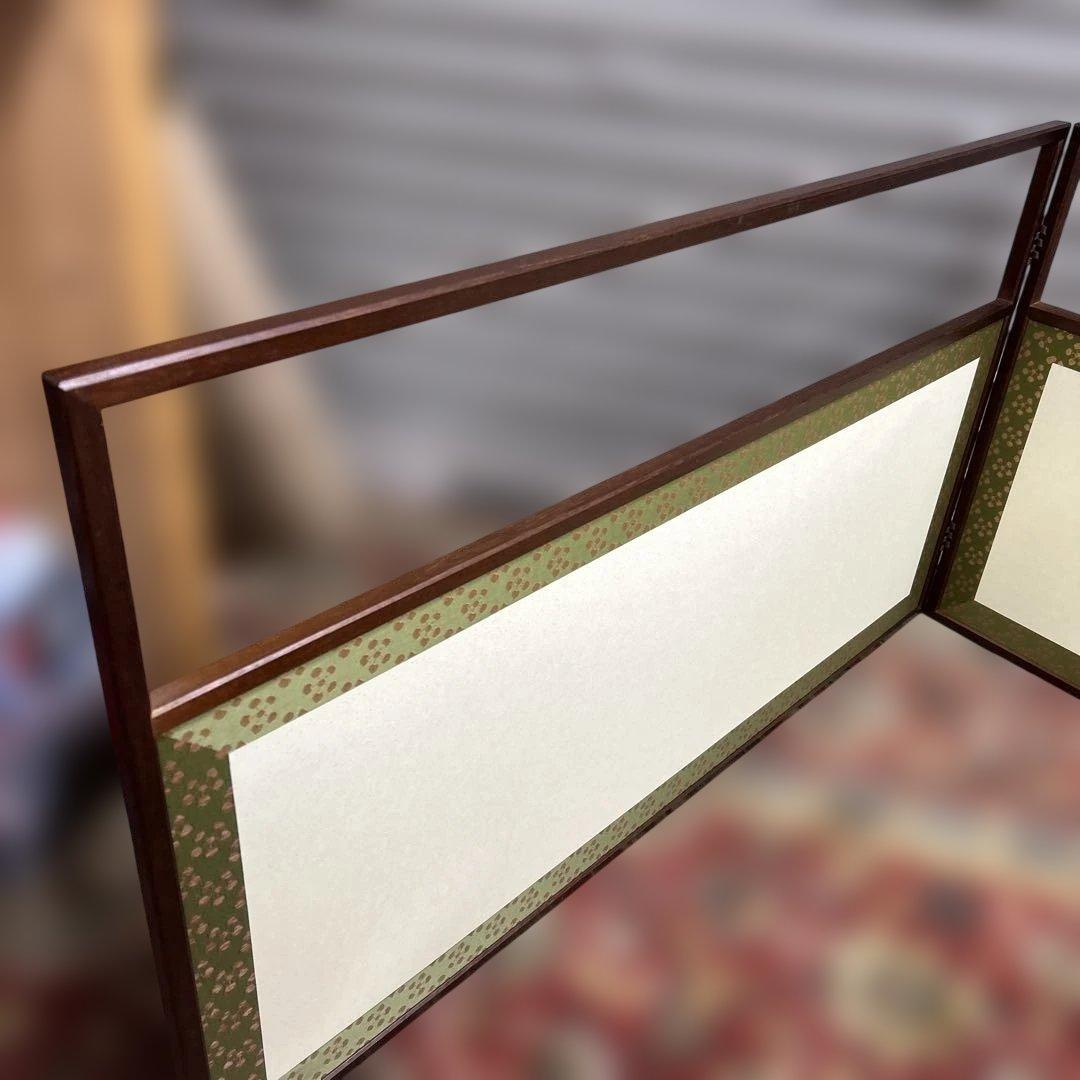 8*8様 茶道具 溜塗 利休梅 風炉先屏風 裏チラシ 両面使い 上透かし