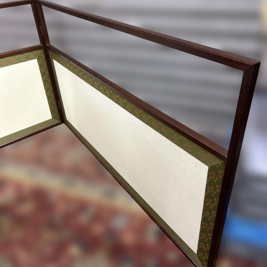 8*8様 茶道具 溜塗 利休梅 風炉先屏風 裏チラシ 両面使い 上透かし