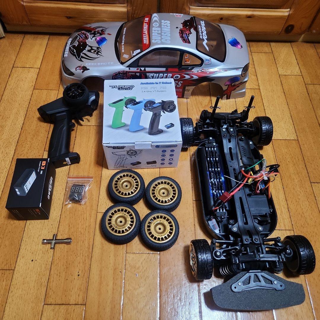 ■専用■　タミヤ ドリフト ラジコン フルセット　TT01　typeE シルビア