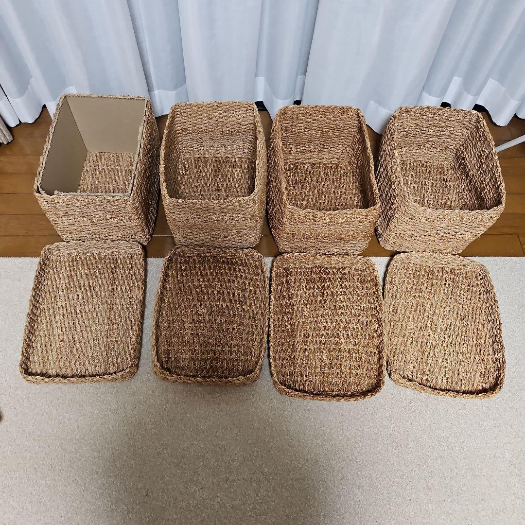 Ｋy o 　無印　蓋付き アバカ　バスケット　廃盤