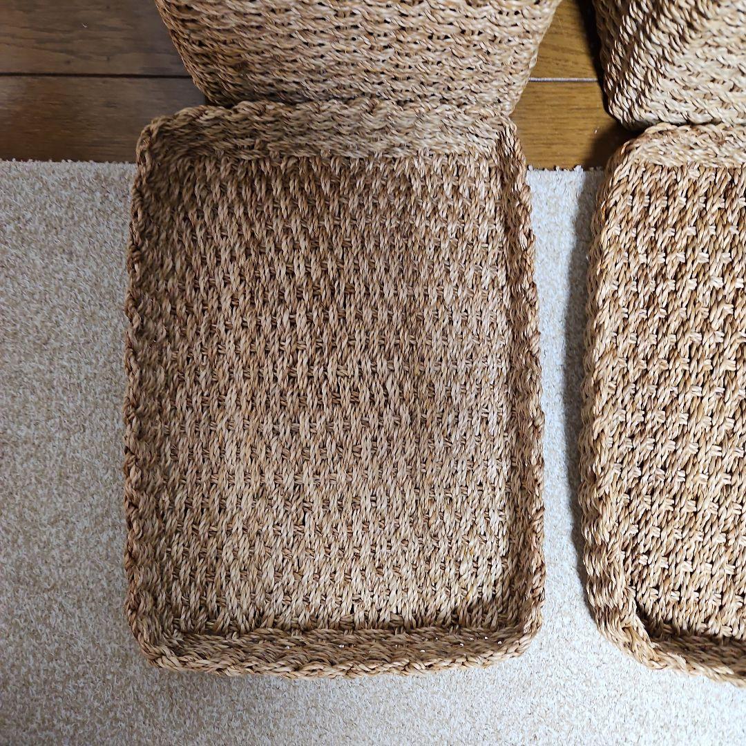 Ｋy o 　無印　蓋付き アバカ　バスケット　廃盤