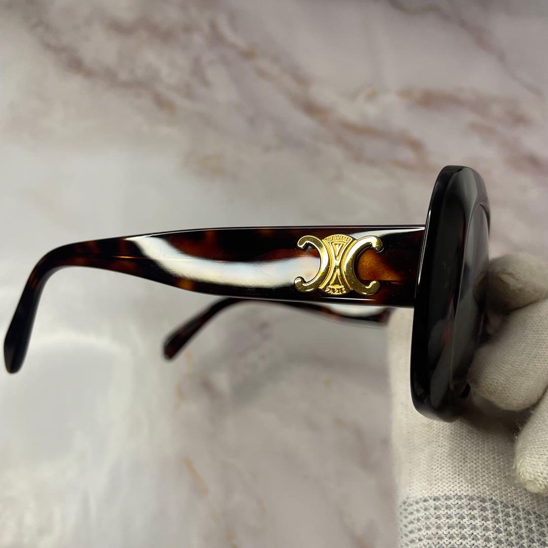 CELINE セリーヌ スクエア Y2K べっ甲 サングラス ケース付き