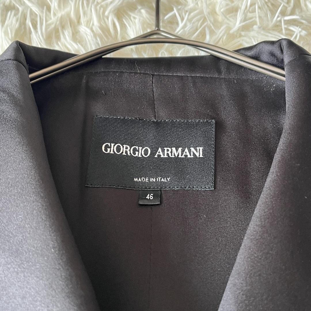 傑作★ジョルジオ アルマーニ ラグジュアリー シルク絹 テーラードジャケット
