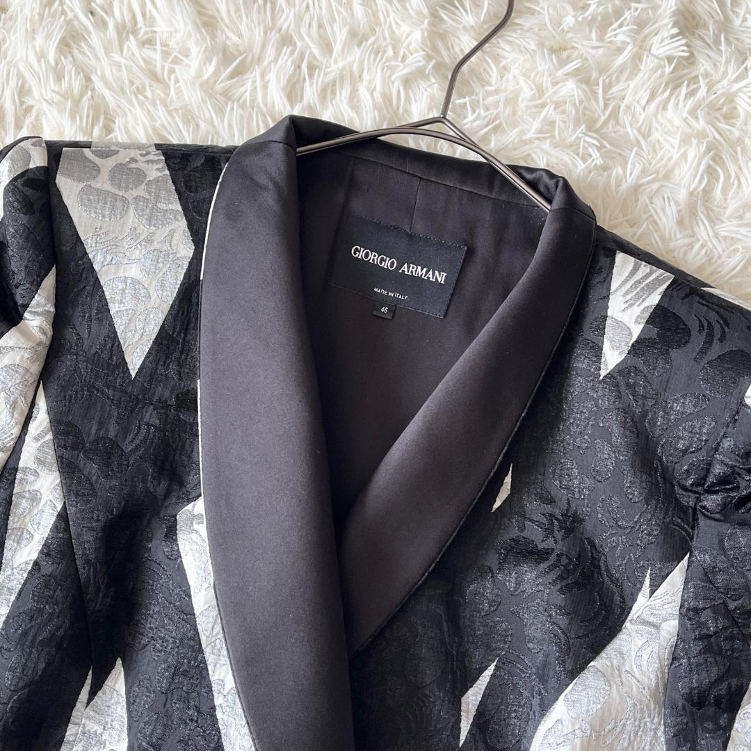 傑作★ジョルジオ アルマーニ ラグジュアリー シルク絹 テーラードジャケット