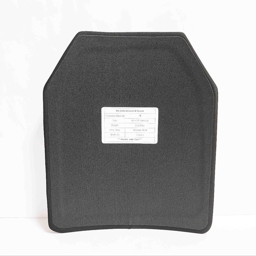 NIJ III レベル３ 防弾プレート Mサイズ 実物 2枚 セット PE製