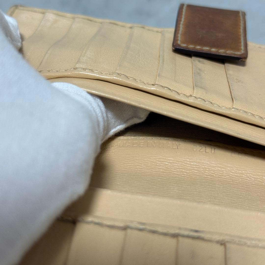 90s OLD クリスチャンディオール トロッター 本革 レザー 二つ折り財布