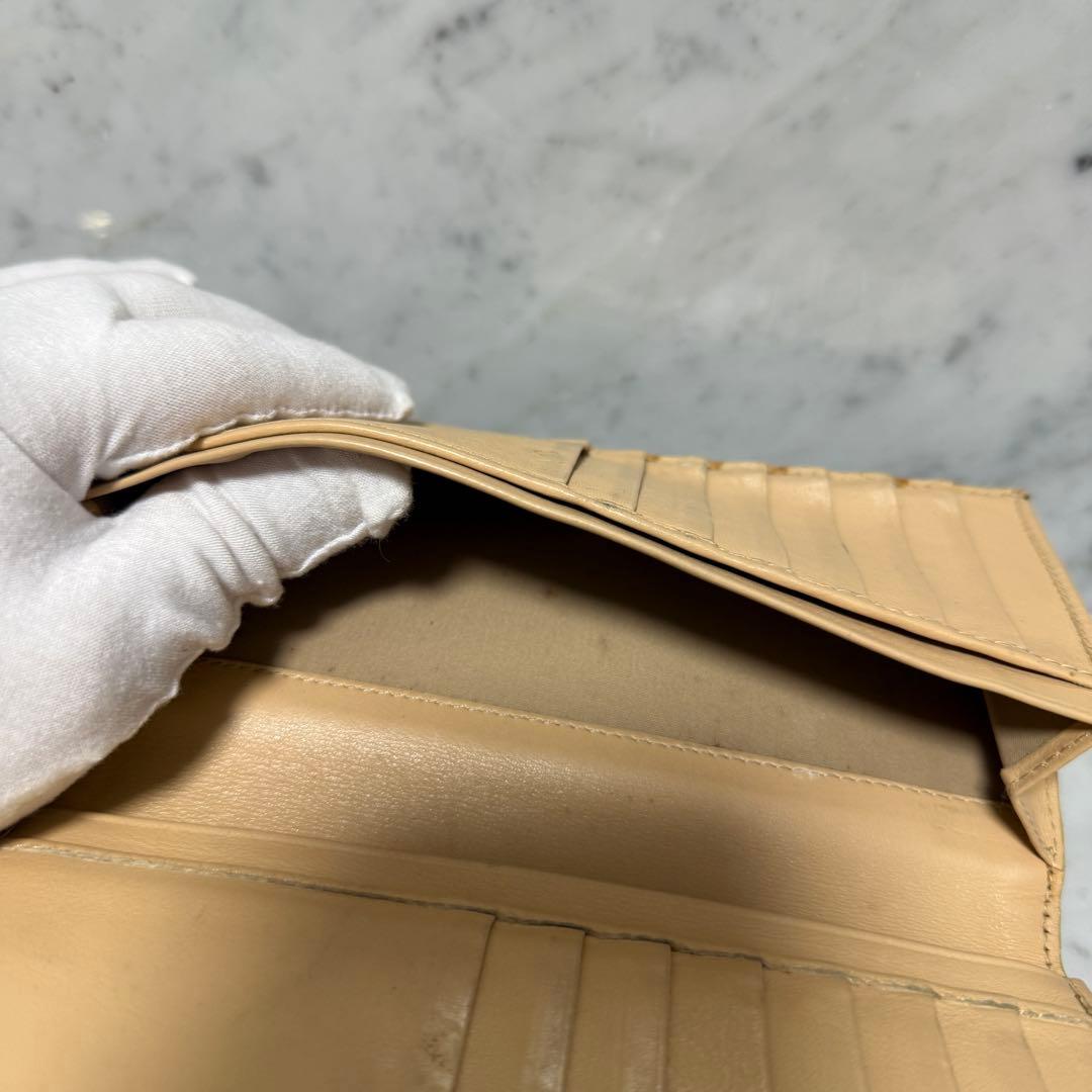 90s OLD クリスチャンディオール トロッター 本革 レザー 二つ折り財布