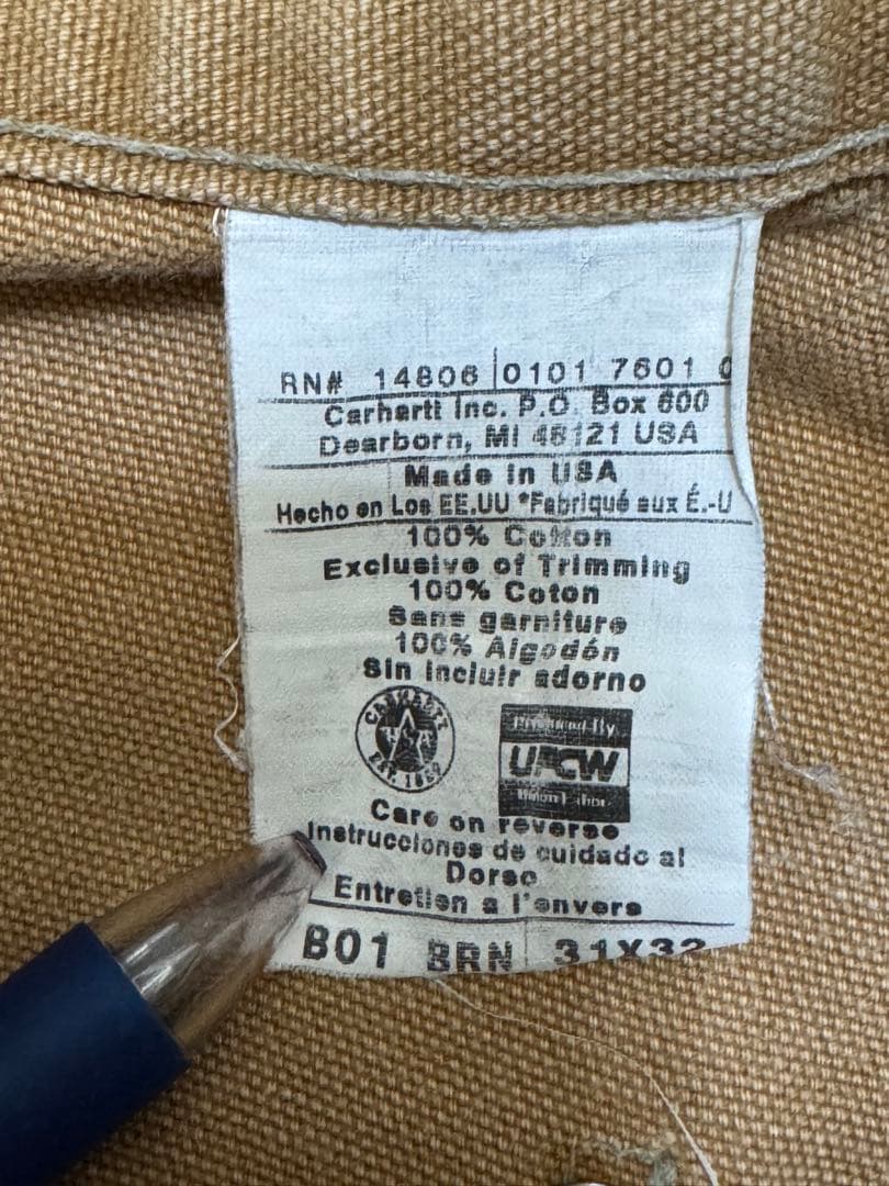 【期間限定価格】00s Carhartt ダブルニーパンツ ベージュ