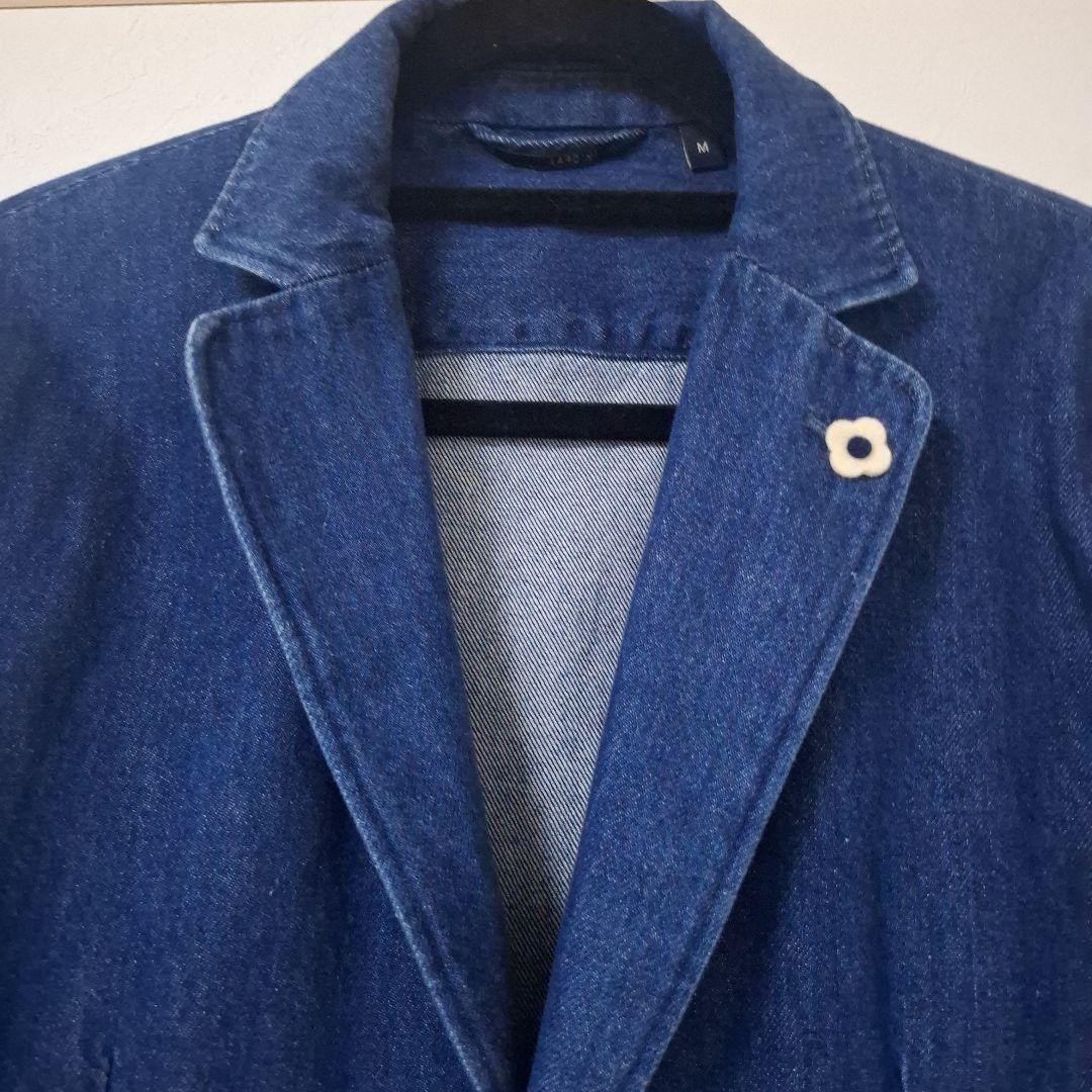 LARDINI デニムブルー テーラードジャケット Mサイズ