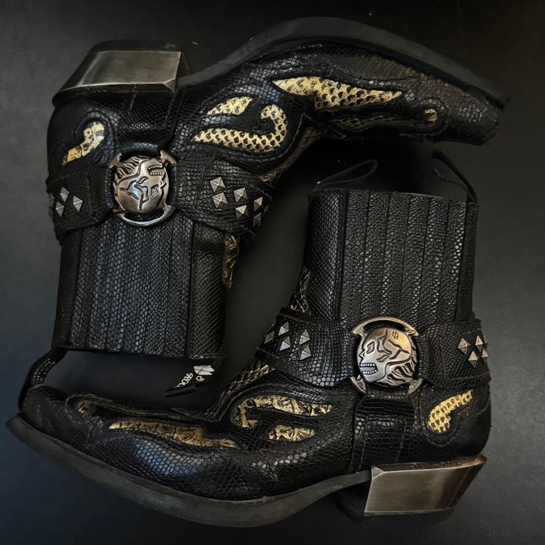 す*み様 newrock python heel boots size40