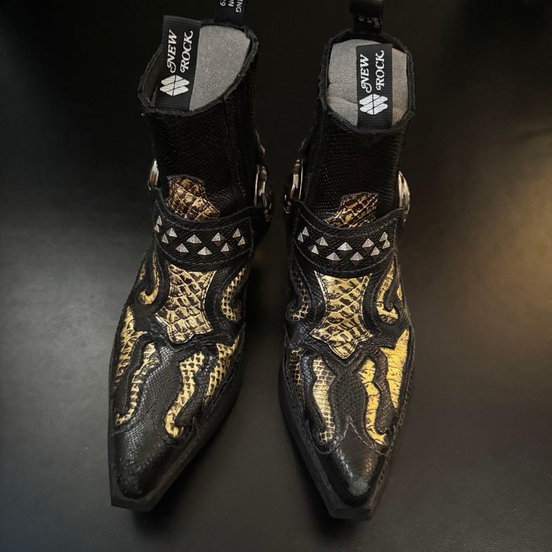 す*み様 newrock python heel boots size40