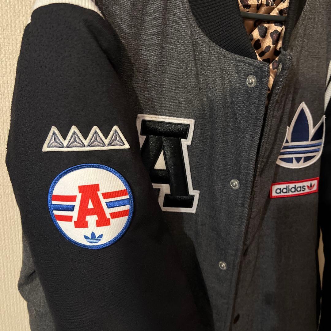 adidas スタジャン グレー/ブラック Jサイズ