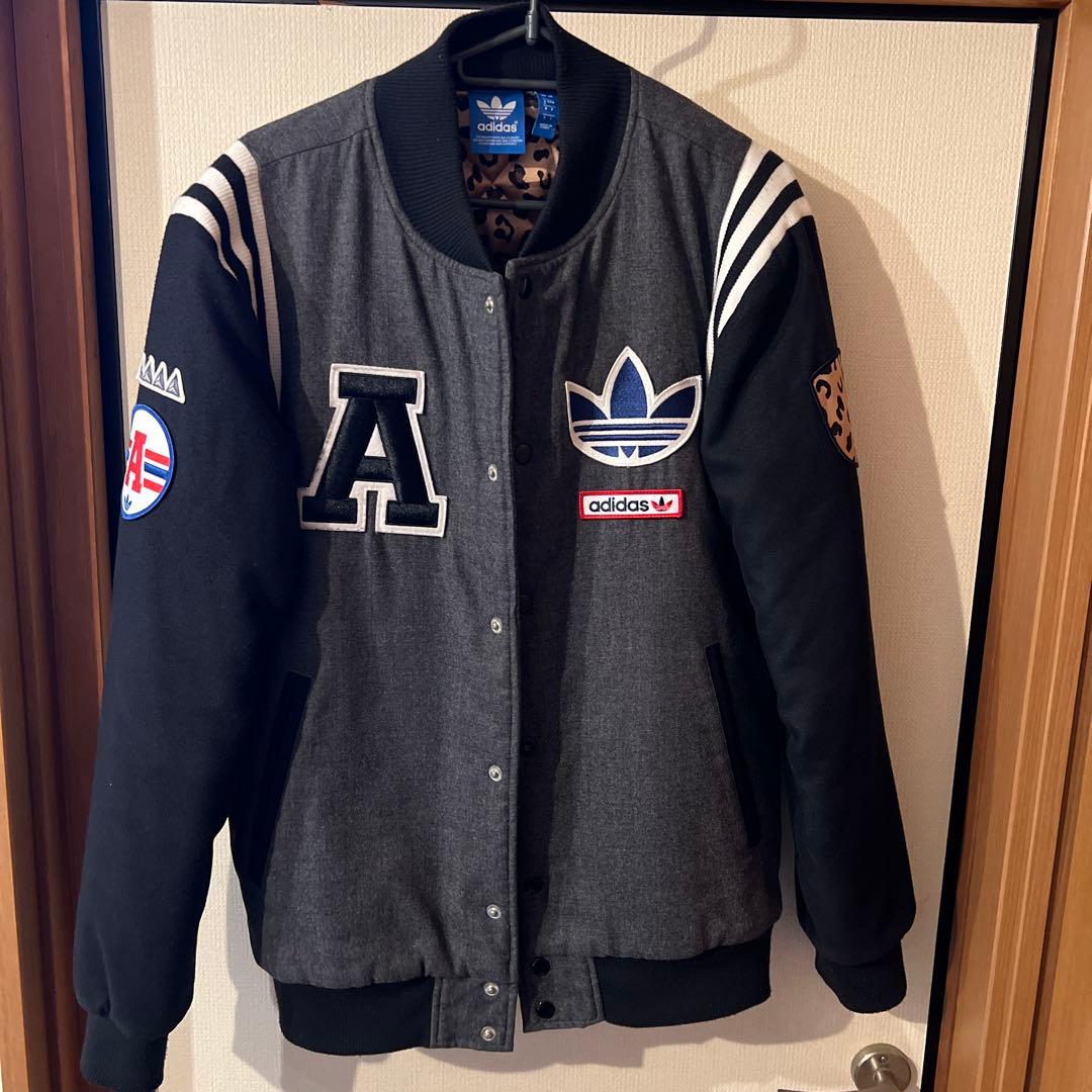 adidas スタジャン グレー/ブラック Jサイズ