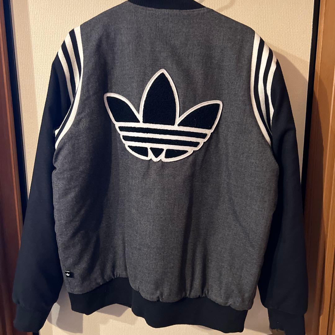 adidas スタジャン グレー/ブラック Jサイズ
