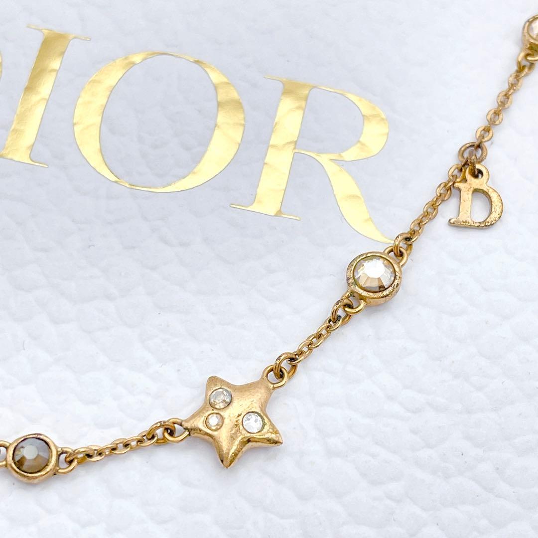 Christian Dior ネックレス　スター　ストーン　ゴールド　petit