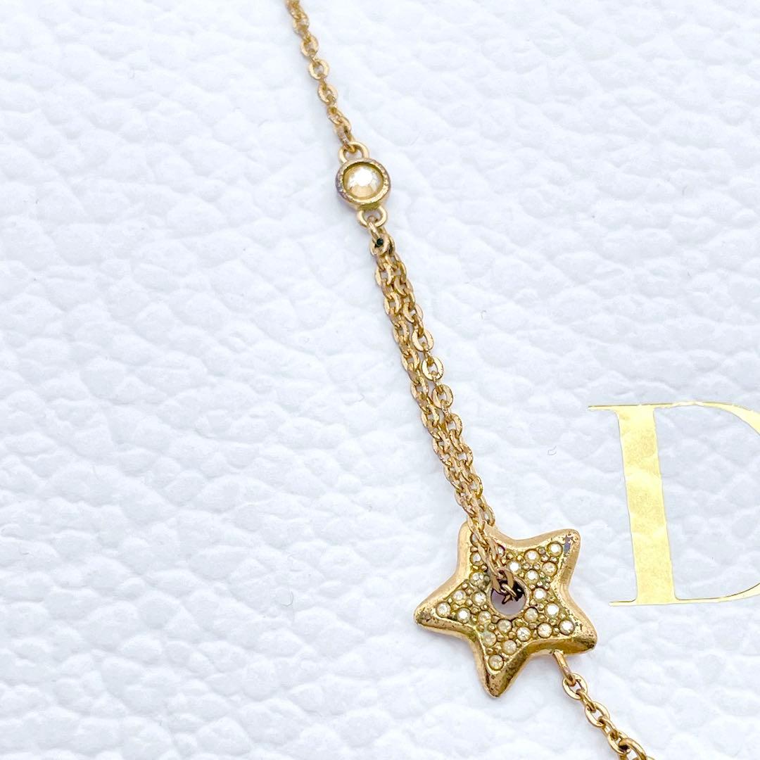 Christian Dior ネックレス　スター　ストーン　ゴールド　petit