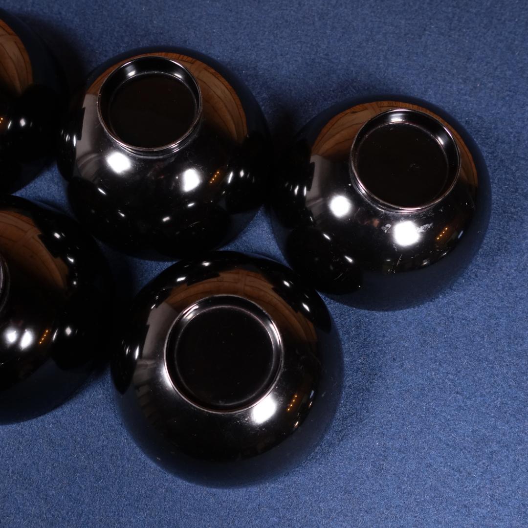 魯山人好の逸品 輪島塗日月椀 5客