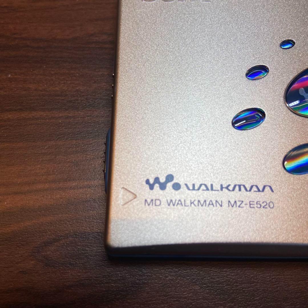 Sony MD ウォークマン MZ-E520 MDプレーヤー ほぼ新品 3841
