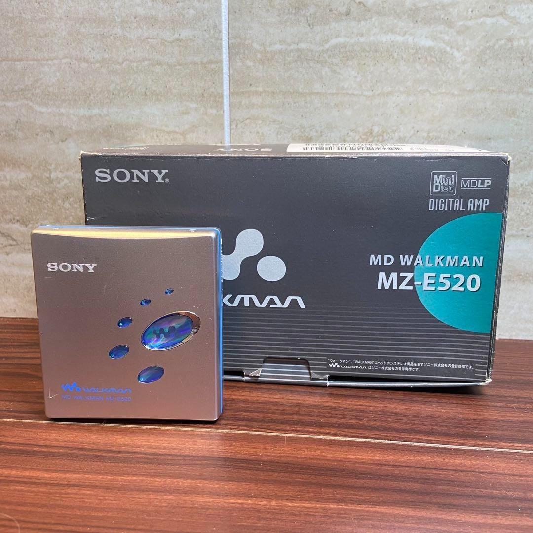 Sony MD ウォークマン MZ-E520 MDプレーヤー ほぼ新品 3841