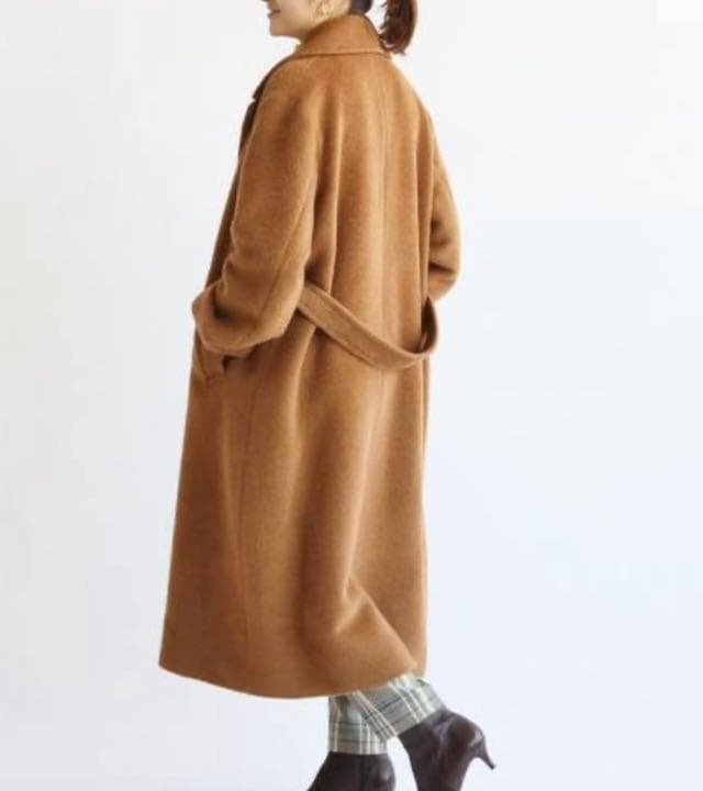 美品 IENA アルパカシャギーオーバーサイズコート