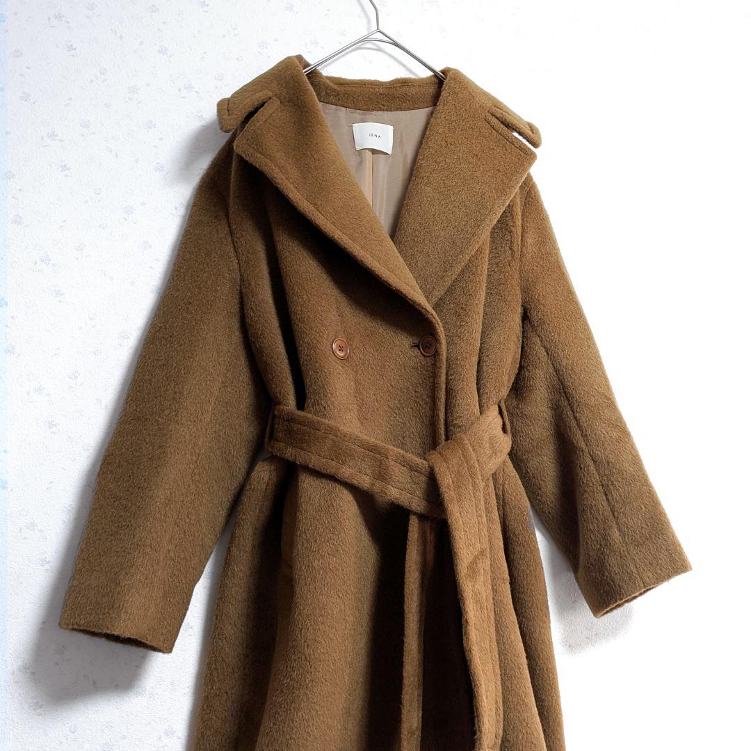 美品 IENA アルパカシャギーオーバーサイズコート