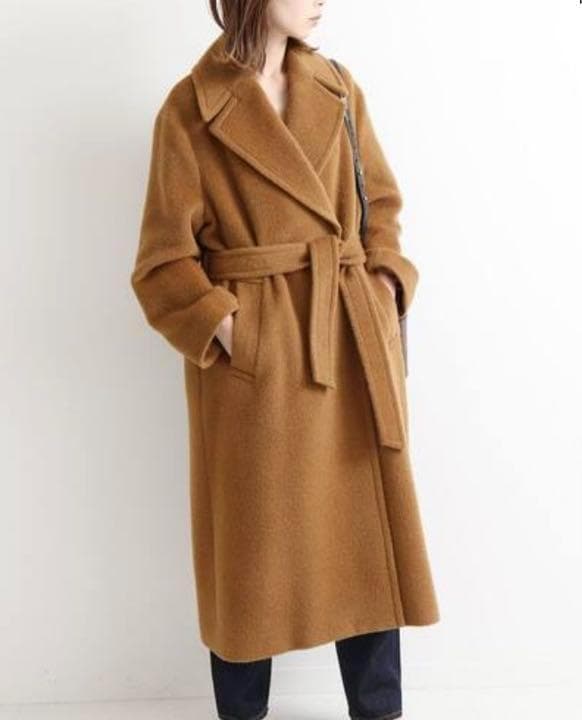 美品 IENA アルパカシャギーオーバーサイズコート