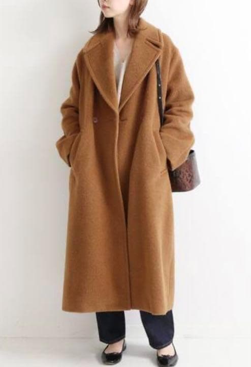 美品 IENA アルパカシャギーオーバーサイズコート