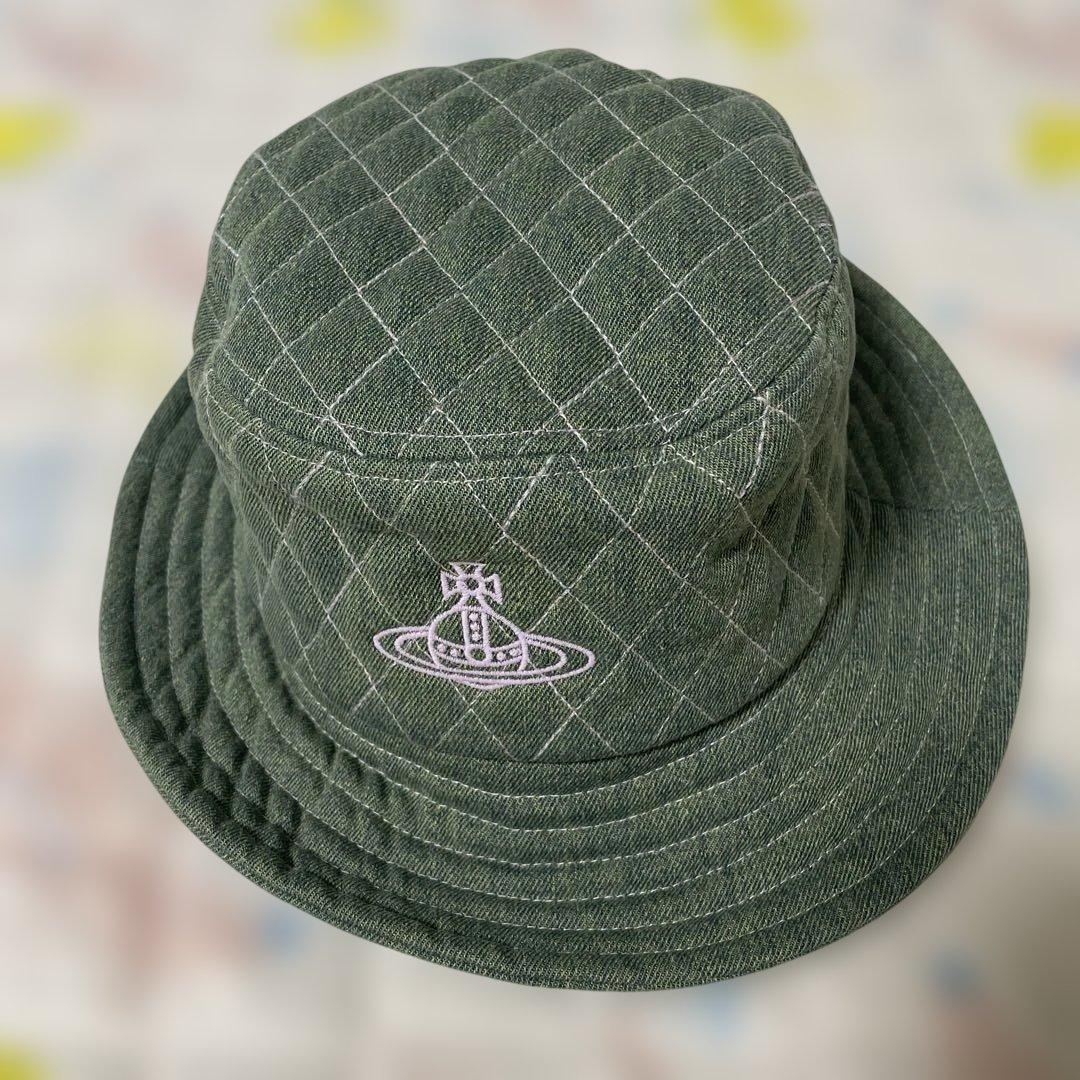 Vivienne Westwood キルティング バケットハット グリーン