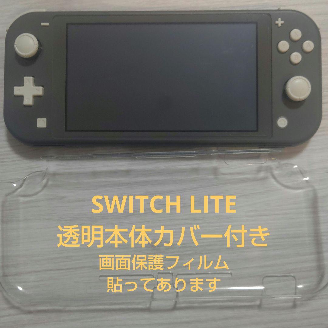 Switch Lite　グレー　透明本体カバー付き