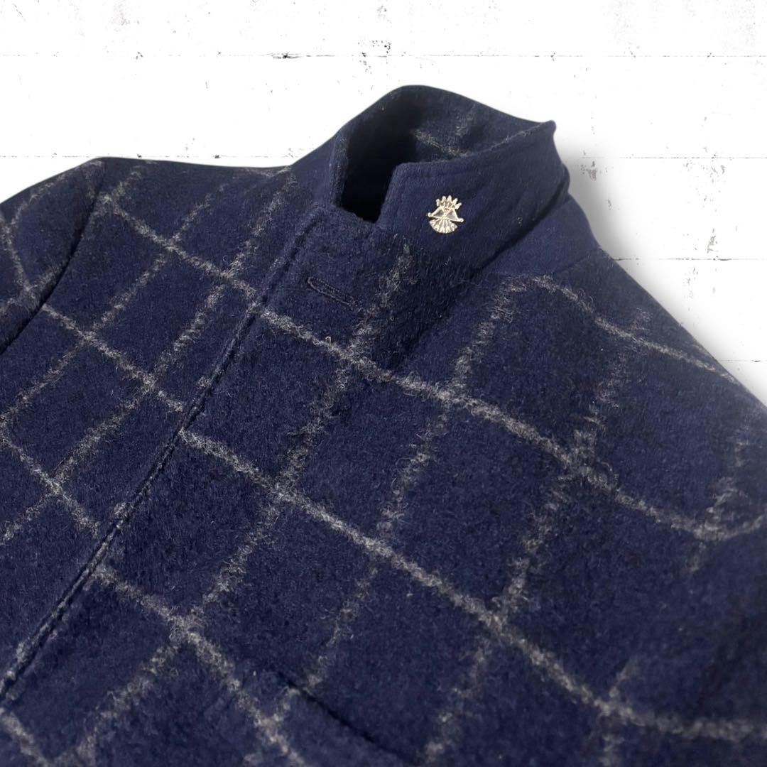 bow&arrows 日本製　ウィンドウペンチェック　ウール　チェスターコート