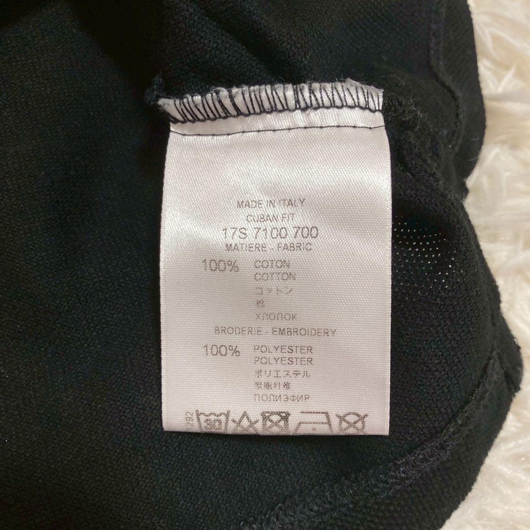 GIVENCHY 星ワッペンポロシャツ ブラック M カジュアル オシャレ